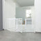 Trixie White Wooden 4-Part Barrier with Door for Dogs