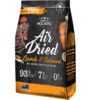 Absolute Holistic Air Dried Diet Lamb & Salmon Dry Dog Food