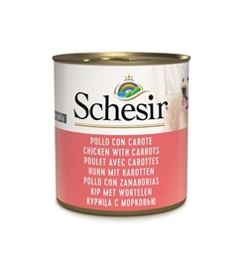 Schesir Chicken with Carrots Wet Dog Food
