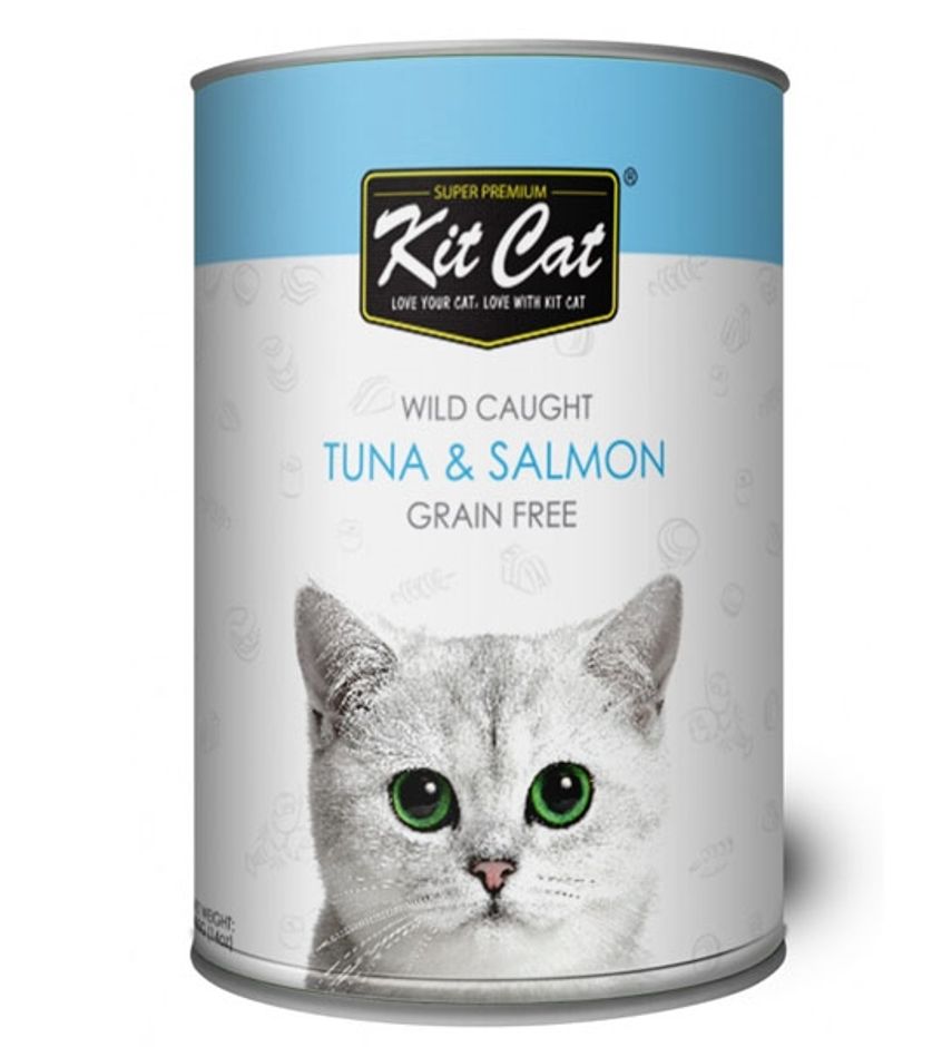 Kit Cat Wild Caught Grain Free Tuna & Salmon Wet Cat Food