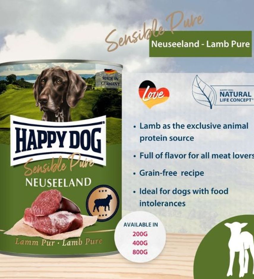 Happy Dog Pure Lamb Wet Dog Food