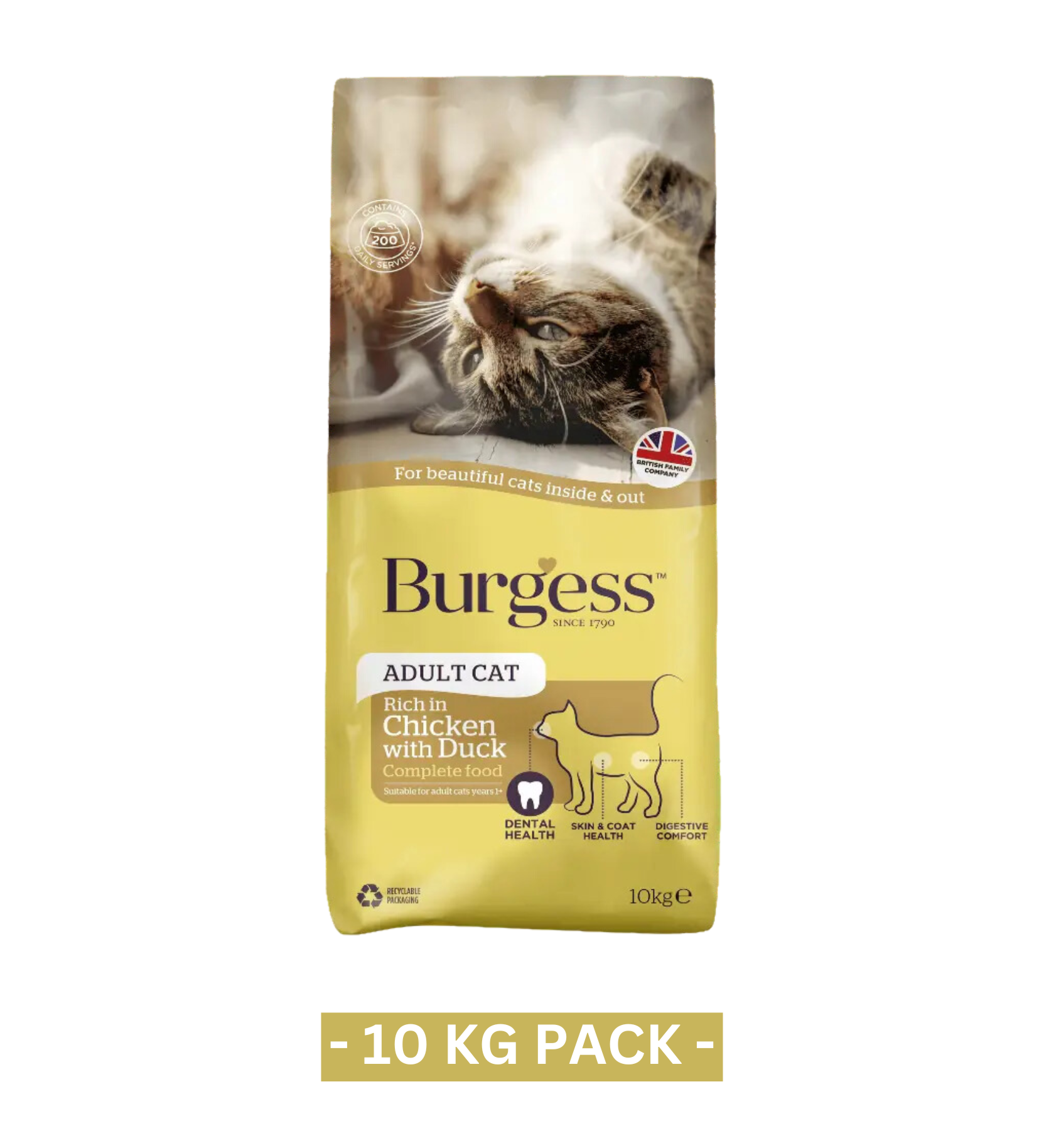 Burgess Adult Chicken & Duck Cat Dry Food
