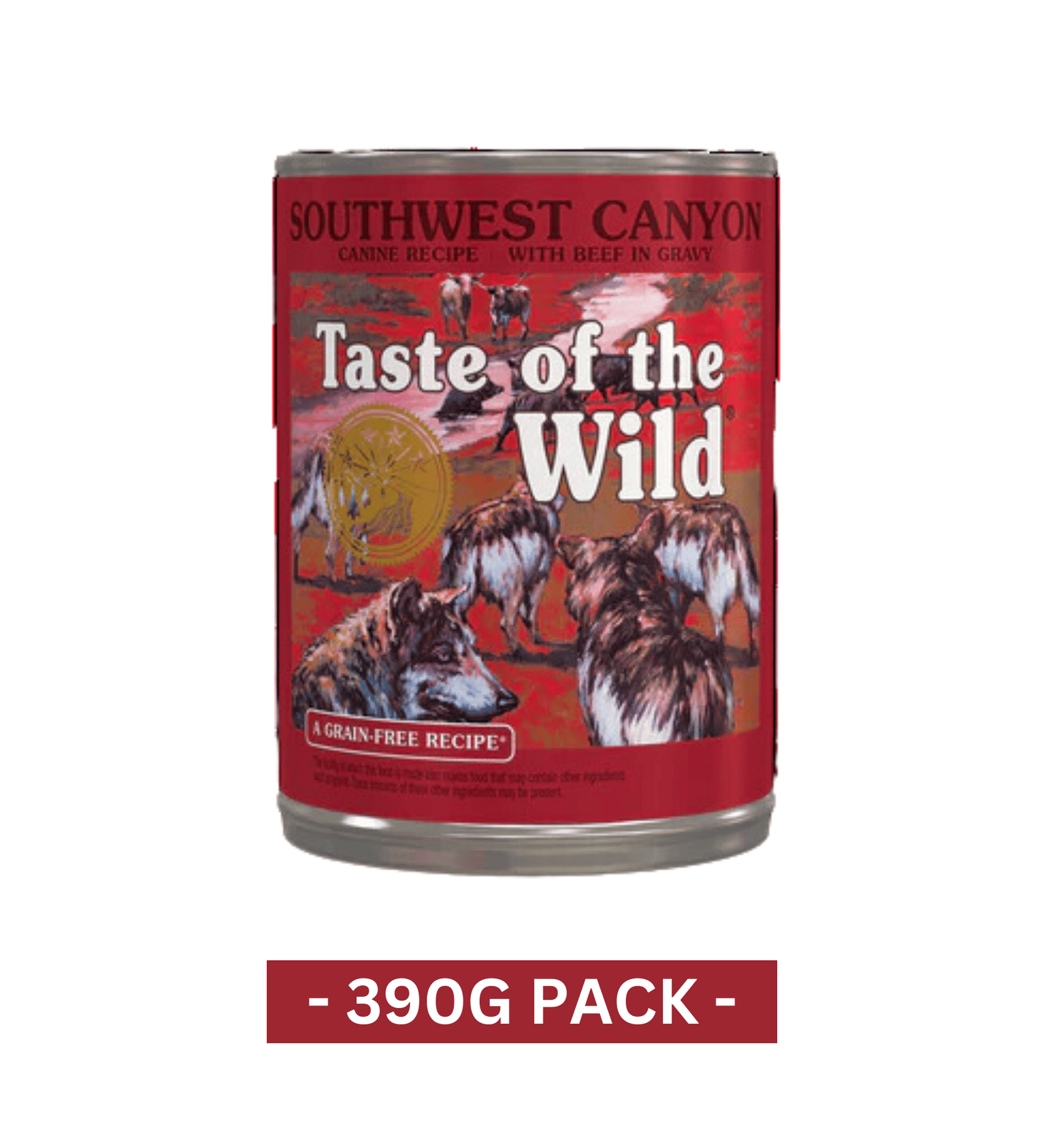 Taste of the Wild Southwest Canyon Canine with Beef in Gravy Wet Dog Food - 390 GM
