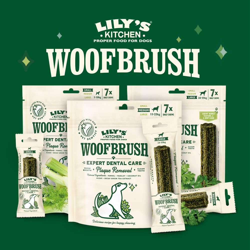 Lily's Kitchen Woofbrush Dental Dog Chews Bulk Pack