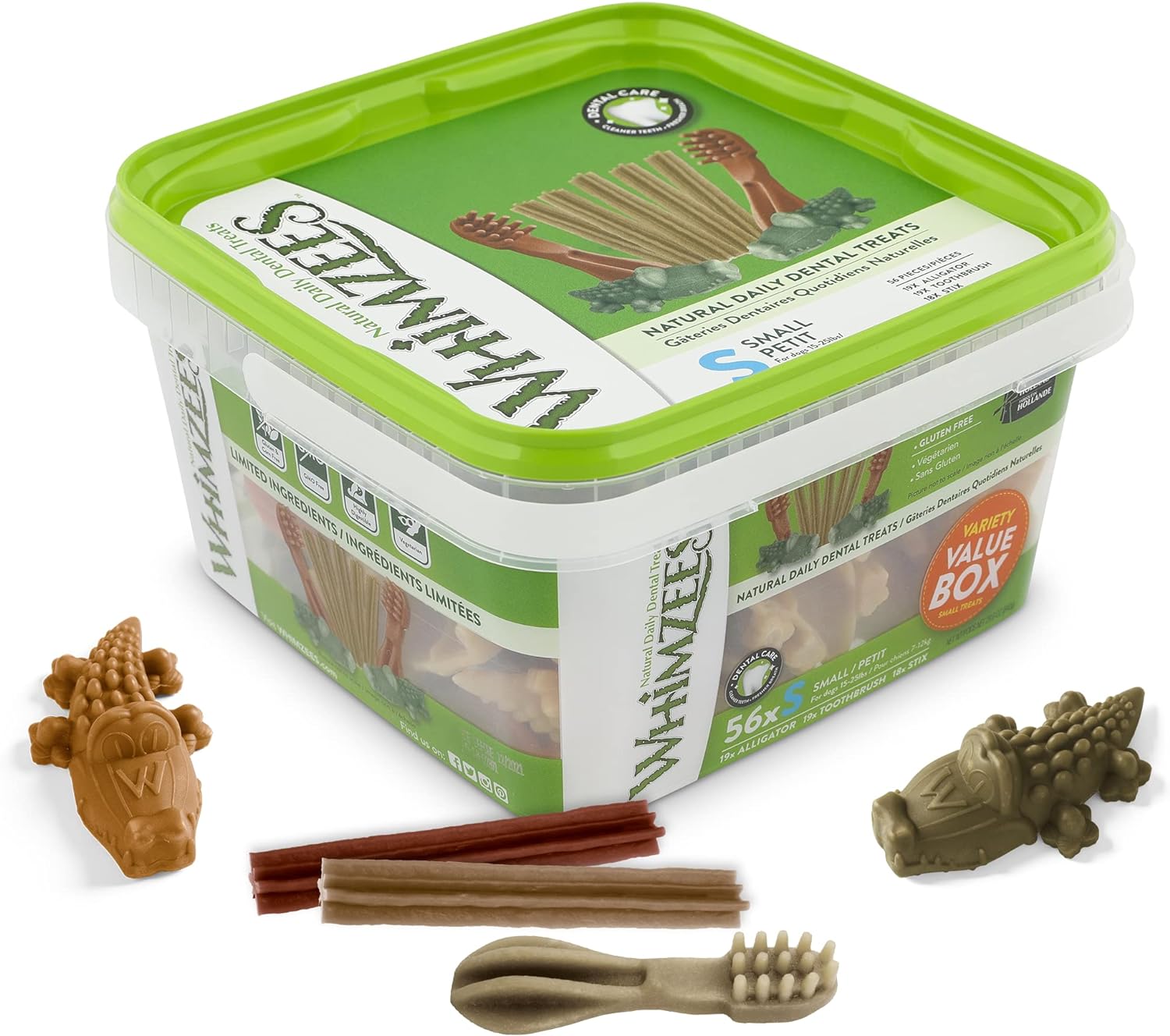 Whimzees Variety Dental Chews for Small Dogs Value Box