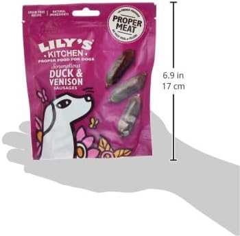 Lily's Kitchen Scrumptious Duck & Venison Sausages Dog Treats