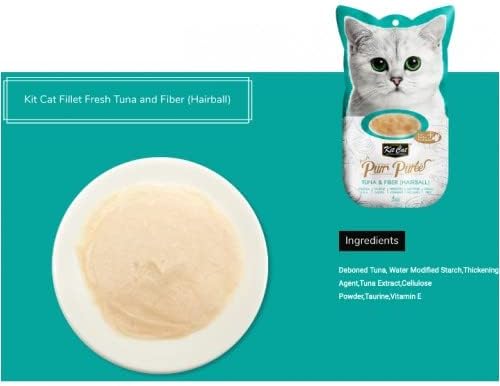Kit Cat Puree Tuna & Fiber Hairball Cat Treats