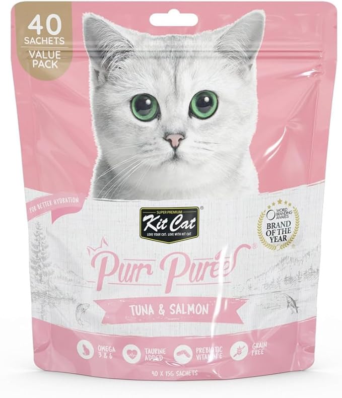 Kit Cat Puree Tuna & Salmon Cat Treats
