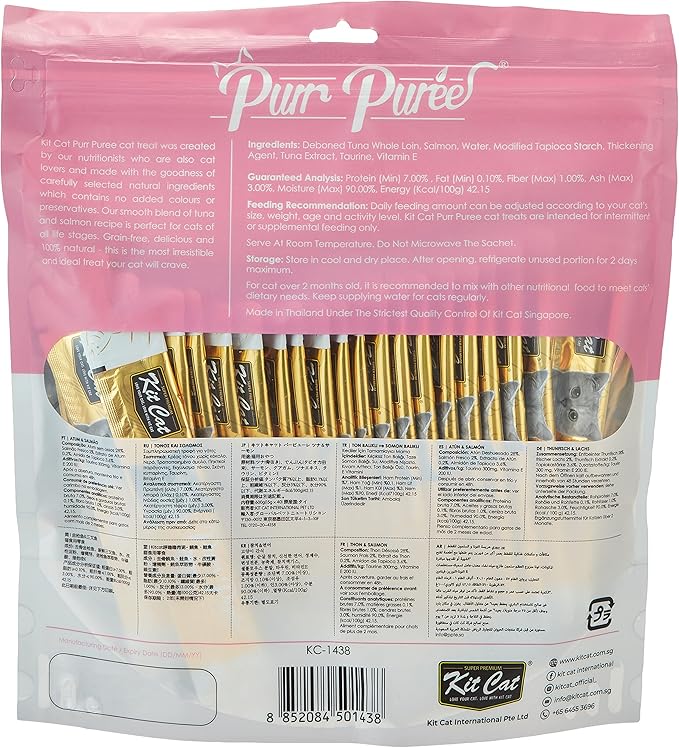 Kit Cat Puree Tuna & Salmon Cat Treats