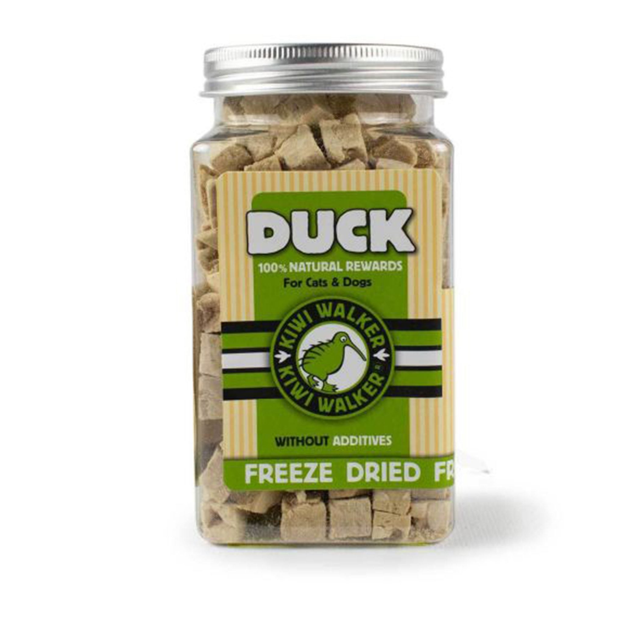 KIWI WALKER Freeze Dried Grain Free Duck Cubes Cat & Dog Treats