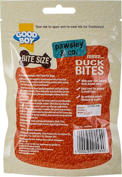 Armitage Good Boy Deli Bites Duck Dog Treats