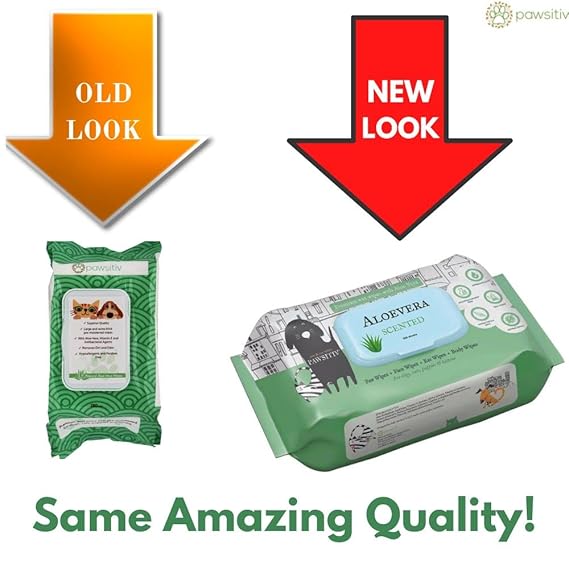 Pawsitiv Pet Wipes Scented for Dogs & Cats