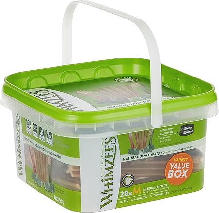 Whimzees Variety Dental Chews for Medium Dogs Value Box