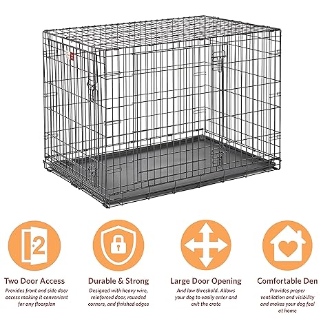 Midwest Double Door Life Stages Crate for Dogs