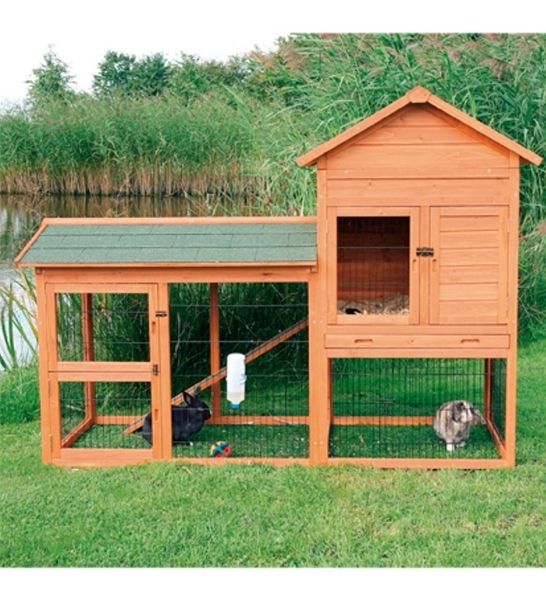 Trixie Natura Hutch with Large Enclosure for Small Pets