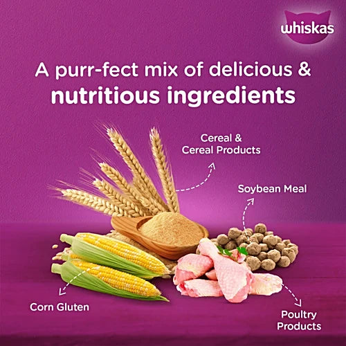 Whiskas Adult Chicken Dry Cat Food
