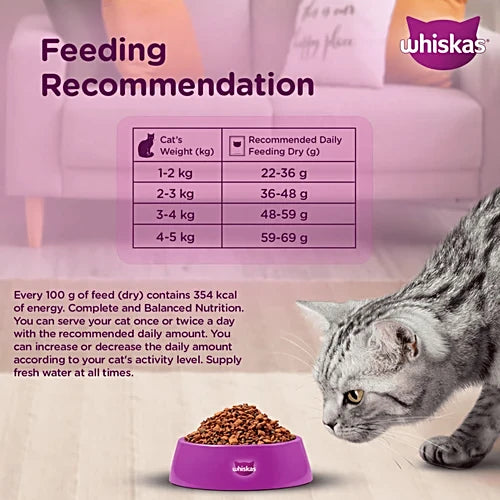 Whiskas Adult Chicken Dry Cat Food