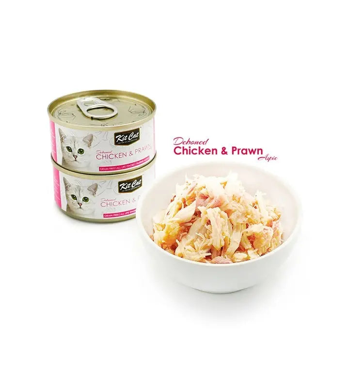 Kit Cat Grain Free Chicken & Prawn Topper Wet Cat Food