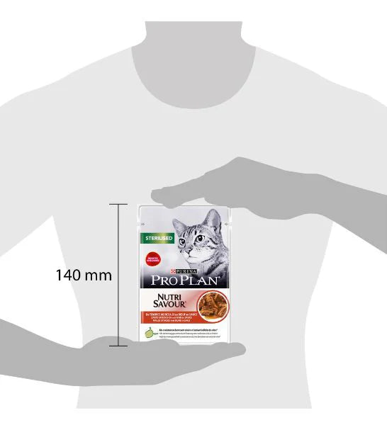 PURINA Pro Plan Nutri Savour Sterilised Beef Wet Cat Food