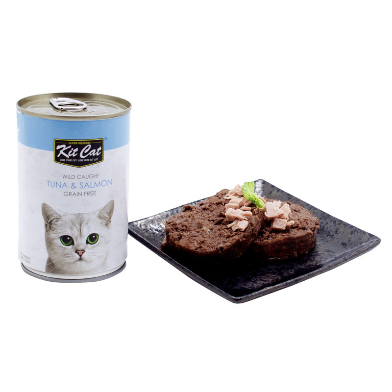 Kit Cat Wild Caught Grain Free Tuna & Salmon Wet Cat Food