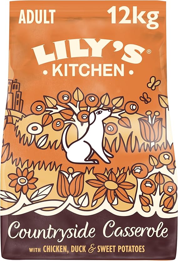 Lily's Kitchen Countryside Casserole with Chicken, Duck & Sweet Potatoes Adult Dry Dog Food Bundle
