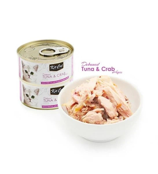 Kit Cat Grain Free Tuna & Crab Topper Wet Cat Food