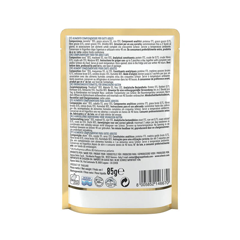 Schesir Tuna in Jelly Wet Adult Cat Food