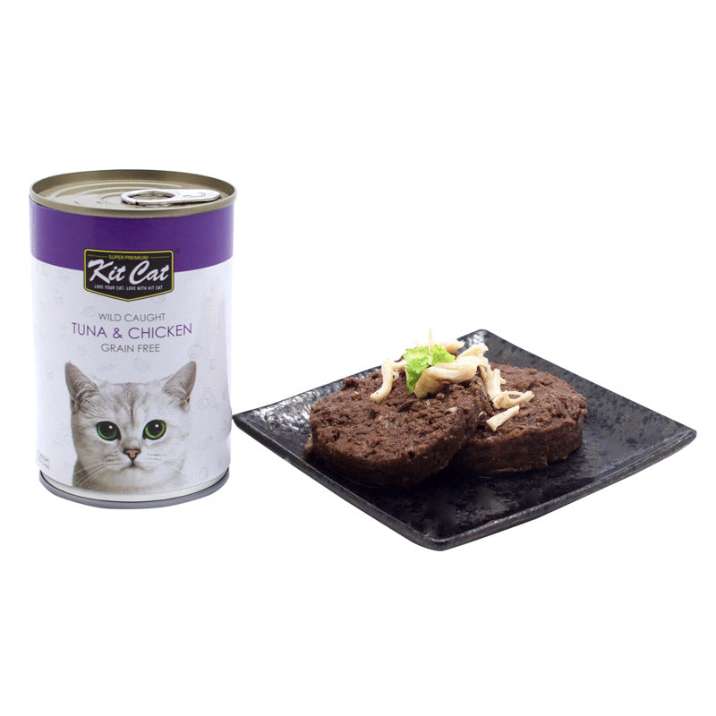 Kit Cat Wild Caught Grain Free Tuna & Chicken Wet Cat Food