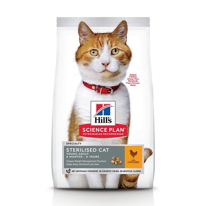 Hill's Science Plan Sterilised Young Adult Cat Food with Chicken