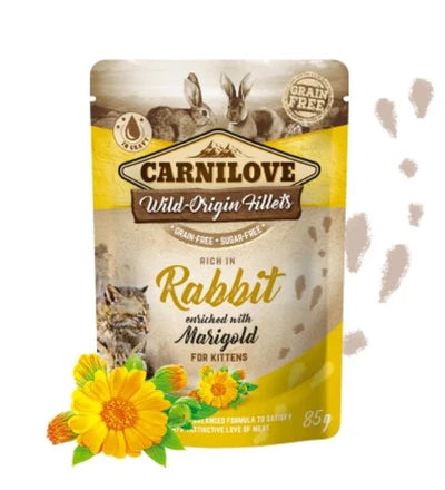 Carnilove Rabbit Enriched with Marigold Kitten Wet Food