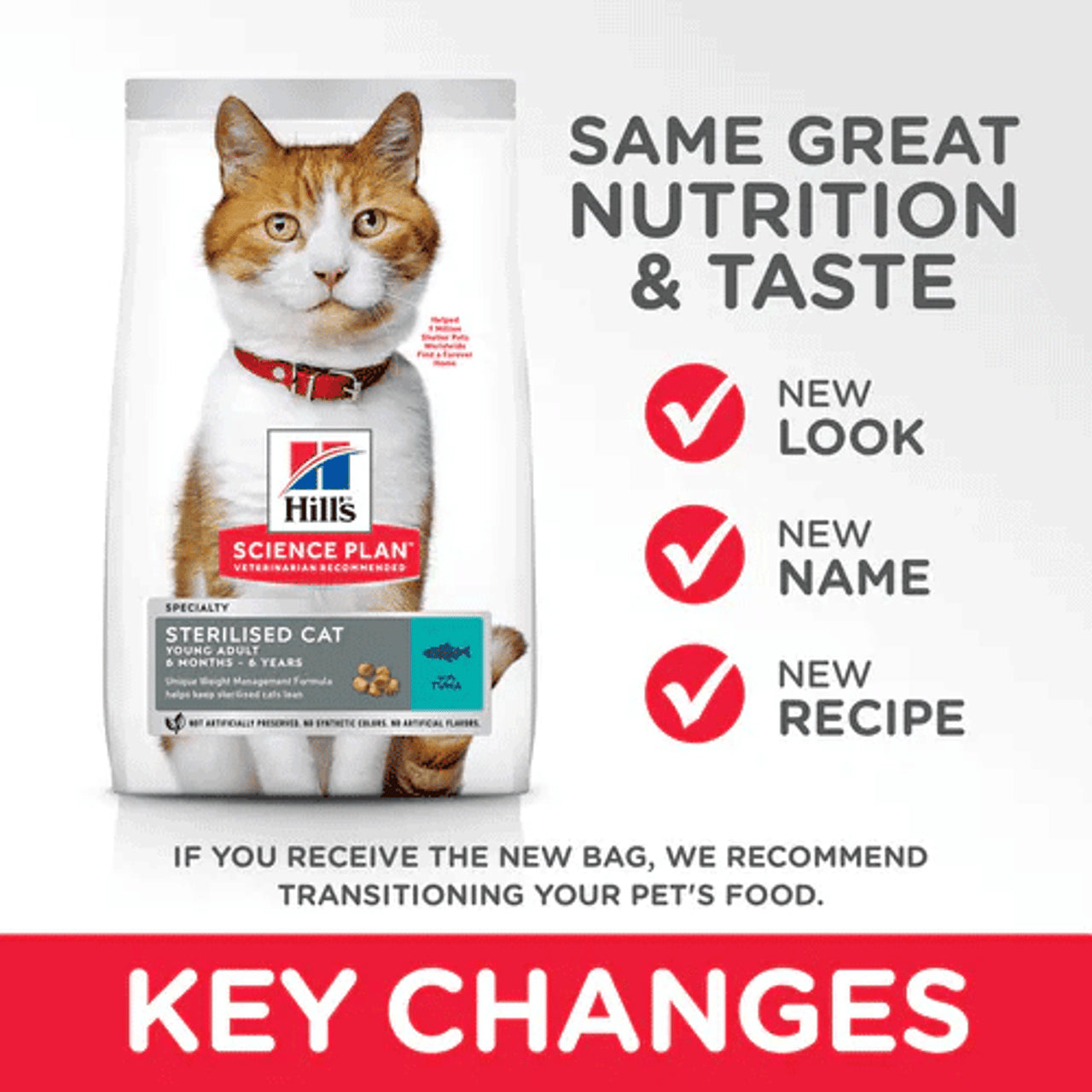 Hill's Science Plan Sterilised Young Adult Cat Food with Tuna