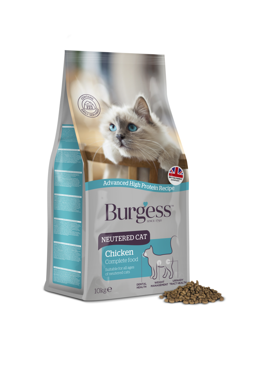 Burgess Neutered Cat Chicken Dry Cat Food