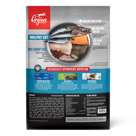 Orijen Six Fish Formula Grain Free Diet Dry Cat Food