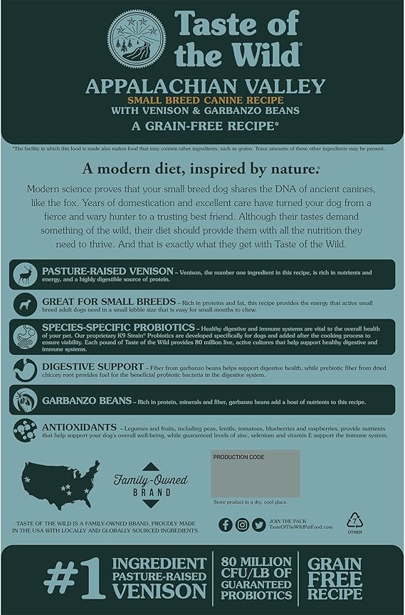 Taste of the Wild Appalachian Valley Canine Formula Dry Dog Food