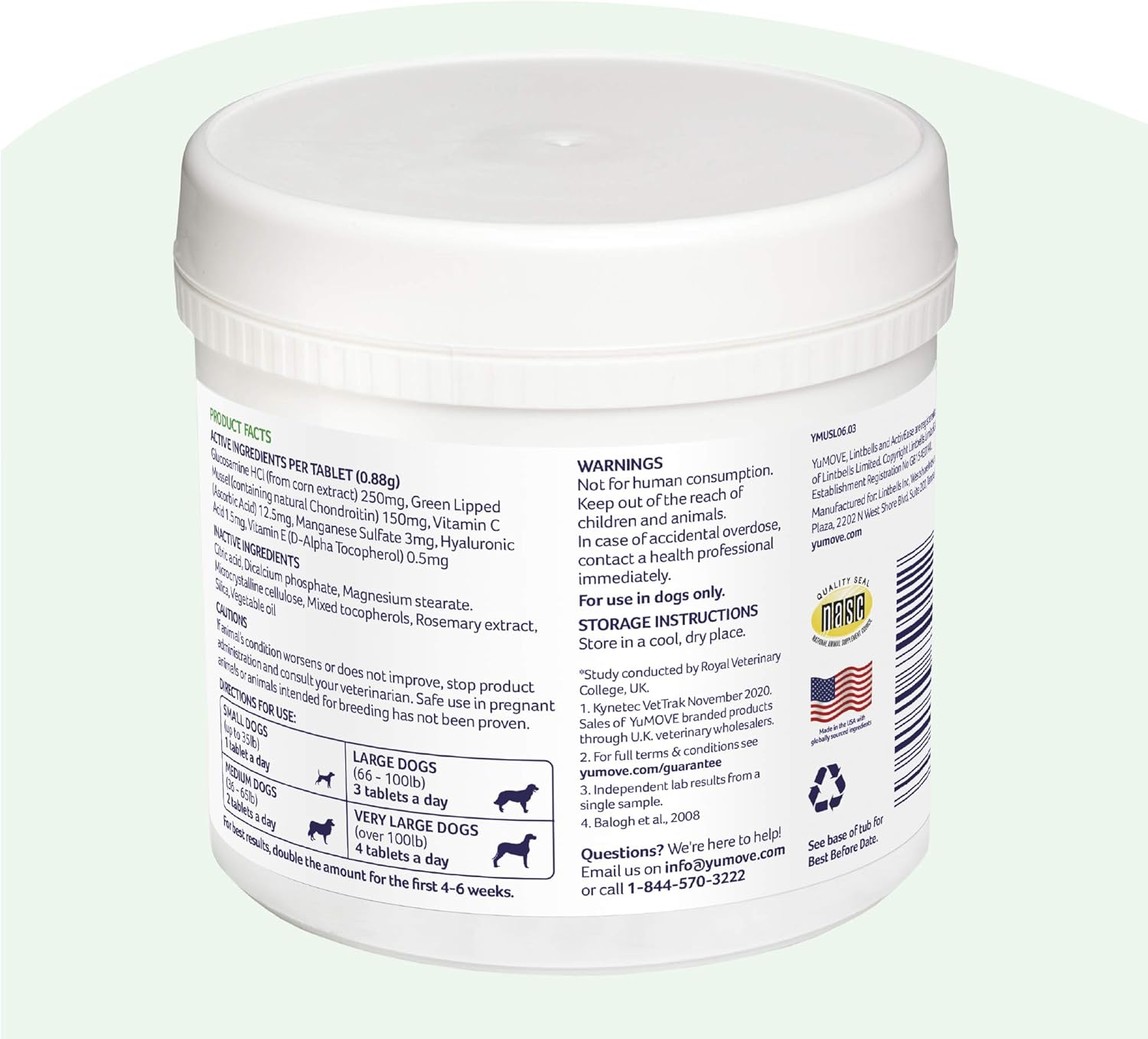 Lintbells YuMOVE Joint Care Supplement for Dogs