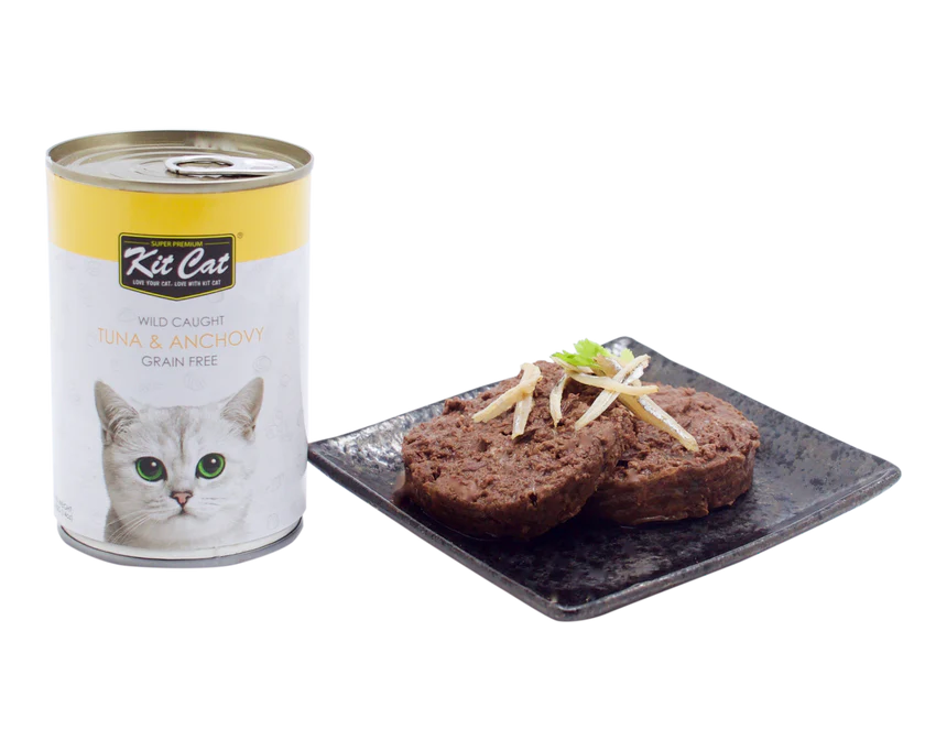 Kit Cat Wild Caught Grain Free Tuna & Anchovy Wet Cat Food