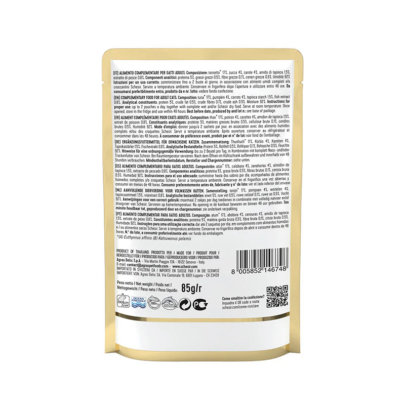 Schesir Wild Tuna & Pumpkin Soup Wet Cat Food