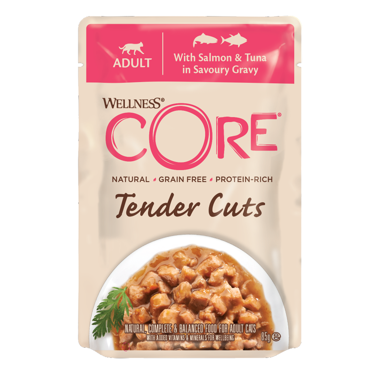 Wellness Core Tender Cuts with Salmon and Tuna in Gravy Cat Wet Food