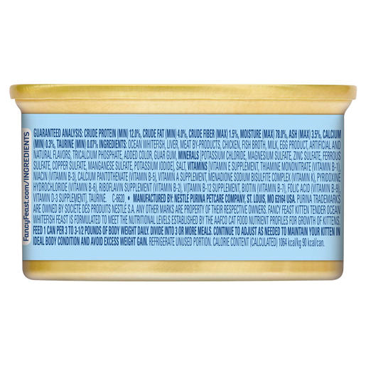 PURINA Fancy Feast Ocean Whitefish Wet Kitten Food