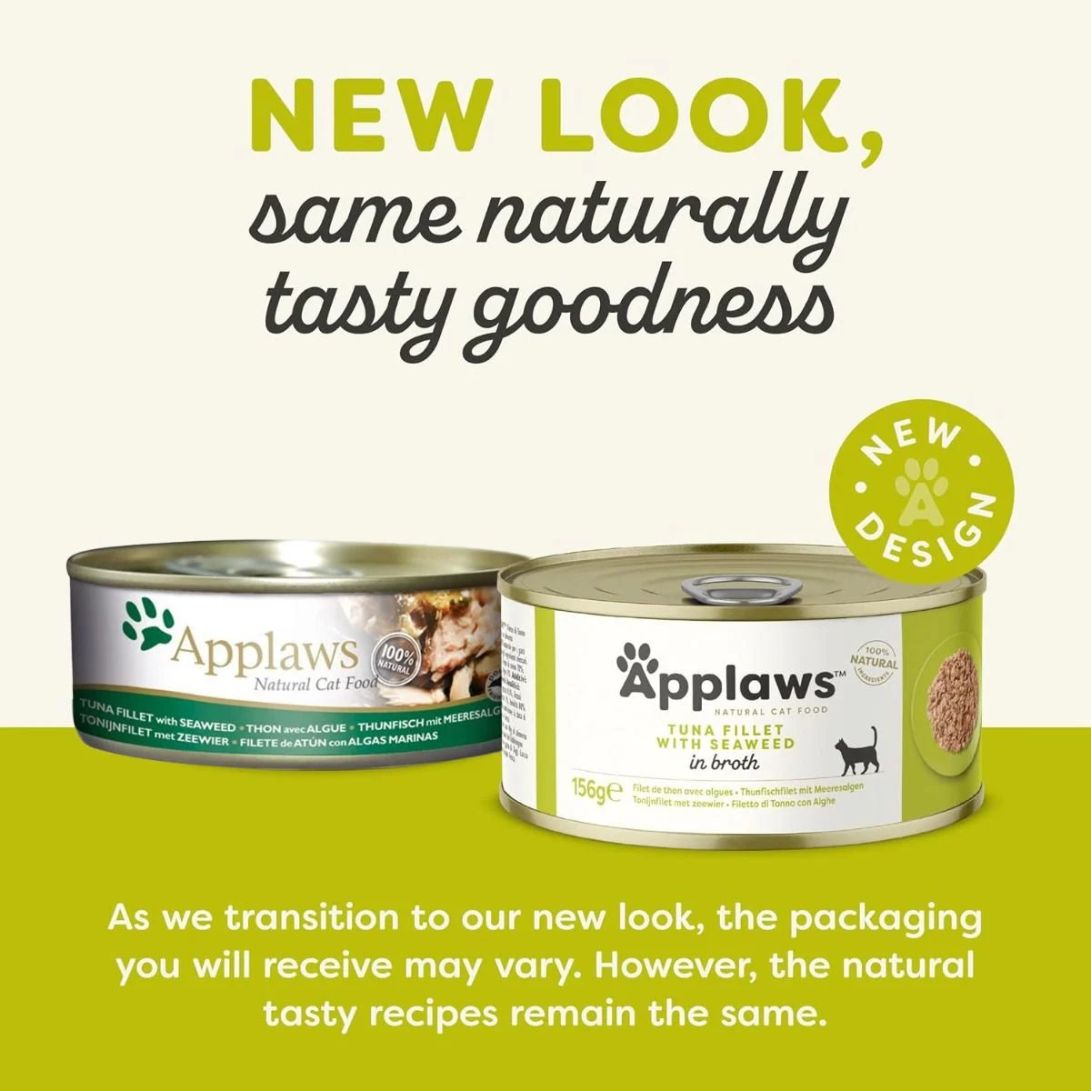 Applaws Natural Tuna Fillet with Seaweed Wet Cat Food - 156 GM