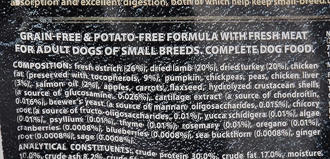 Carnilove Fresh Ostrich & Lamb for Small Breed Adult Dog Dry Food