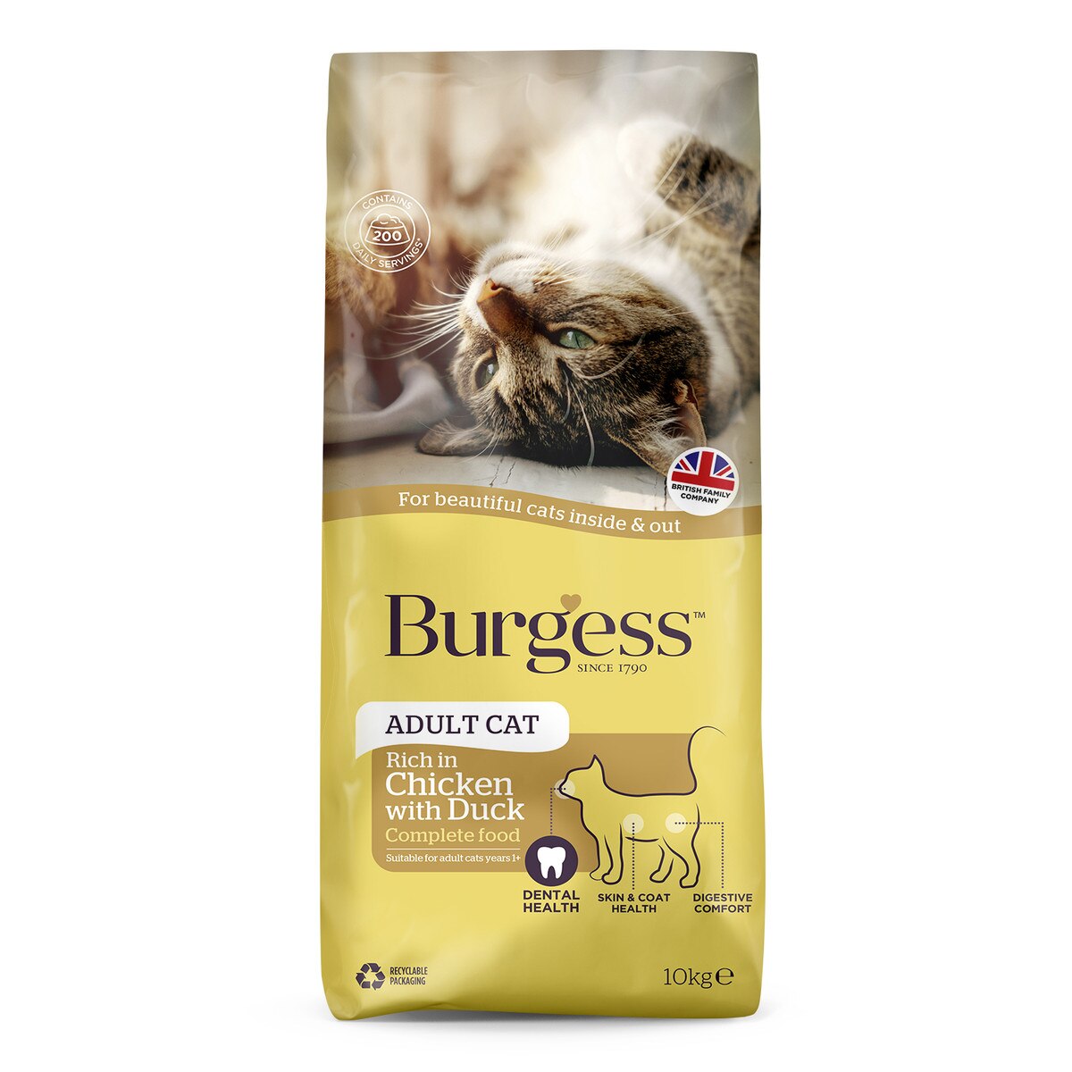 Burgess Adult Chicken & Duck Cat Dry Food