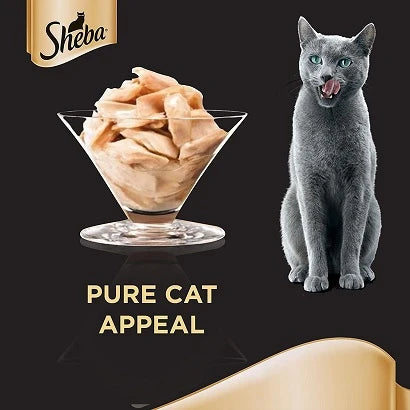 Sheba Flaked Tuna Topped with Salmon Wet Cat Food 5+1 FREE