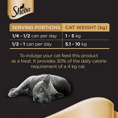 Sheba Flaked Tuna Topped with Salmon Wet Cat Food 5+1 FREE