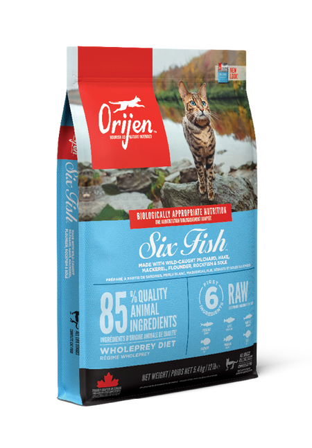 Orijen Six Fish Formula Grain Free Diet Dry Cat Food