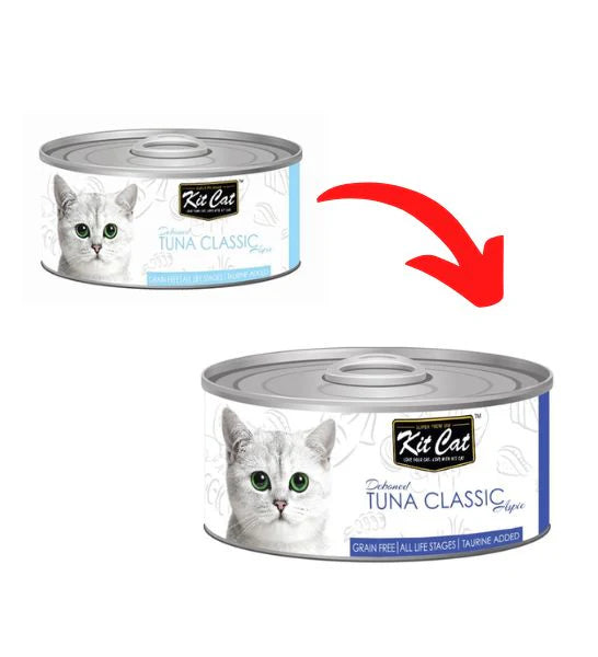 Kit Cat Grain Free Tuna Classic Topper Wet Cat Food - 80 GM