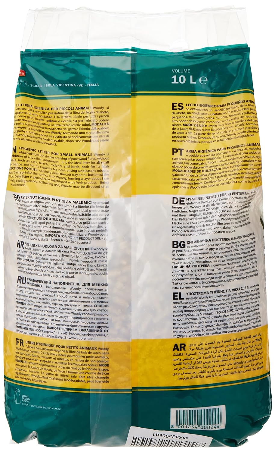 Padovan Woody Pellets Litter for Cat, Bird & Small Pets