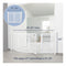 Trixie White Wooden 4-Part Barrier with Door for Dogs