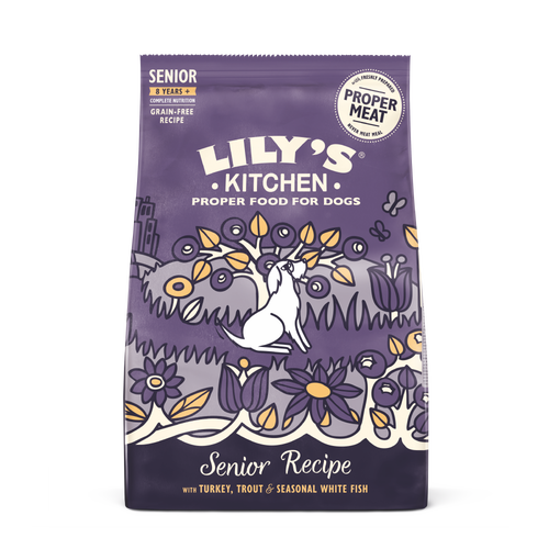 Lily's Kitchen Senior Recipe Turkey Adult 8+ Dry Dog Food