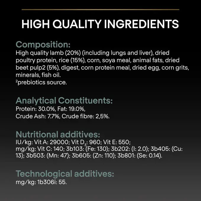 PURINA Pro Plan Optidigest Medium Sensitive Lamb Adult Dry Dog Food